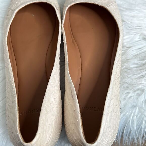 Givenchy Snakeskin Ballet Round Toes Flats Sz 37.5 - Picture 10 of 13
